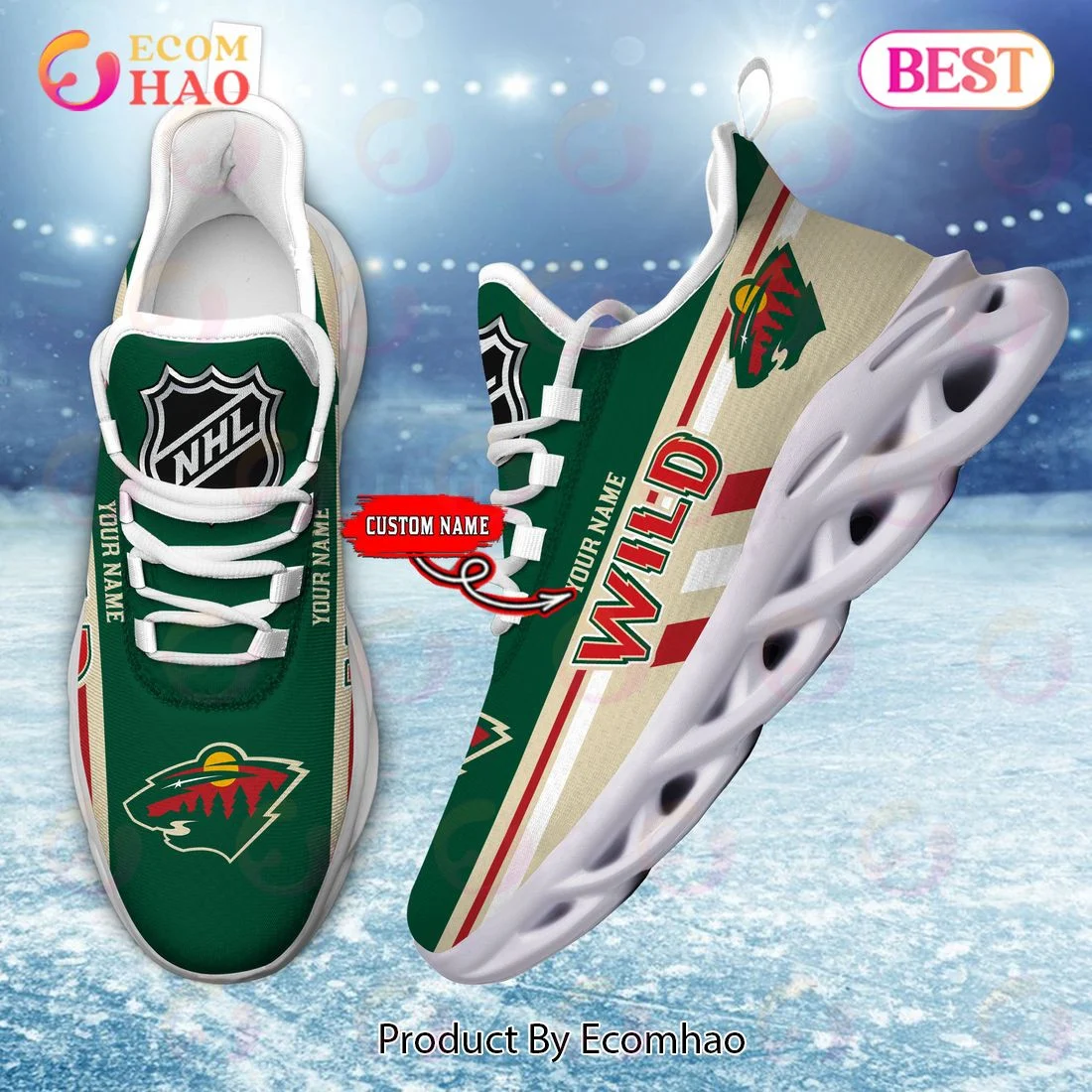 Minnesota Wild Perfect Gift for fans Max Soul Chunky Sneakers, Shoes  Unisex sneakers MS0601