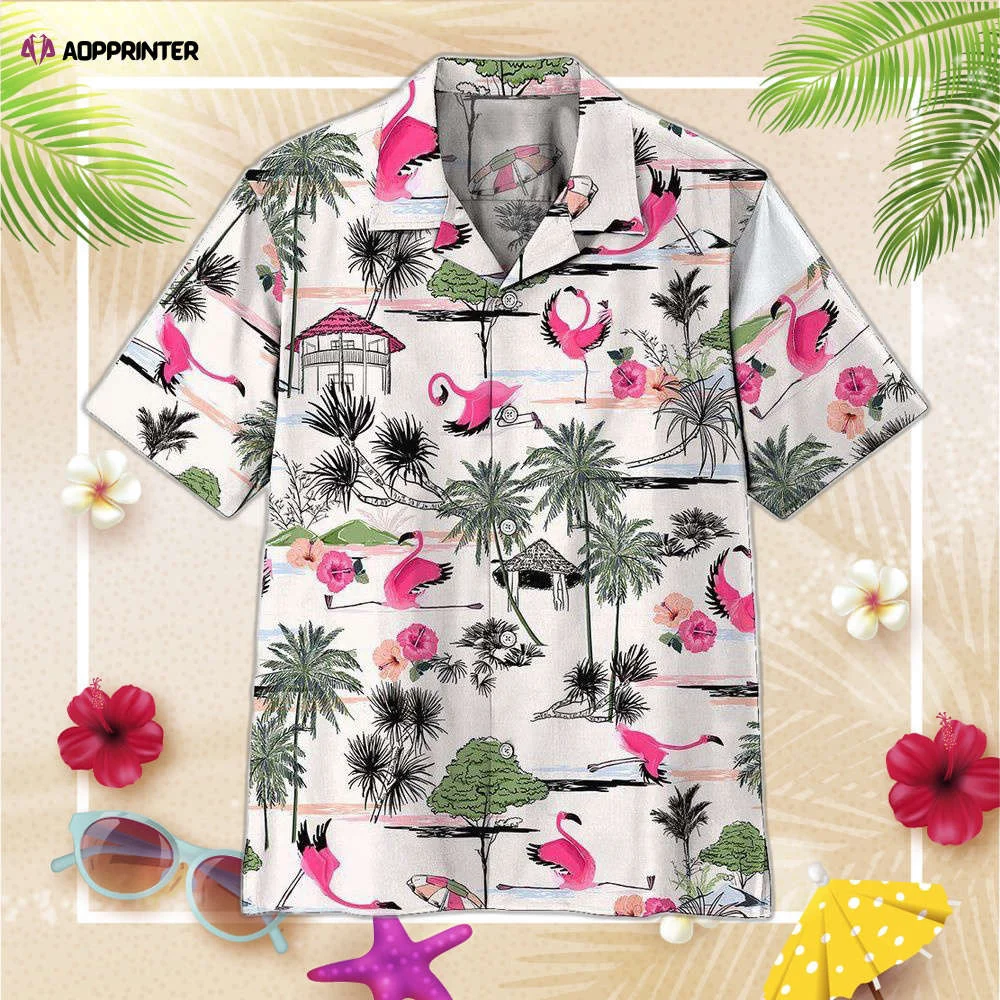Flamingo Yoga Custom Hawaiian Shirt, Gift For Men And Women HW0601