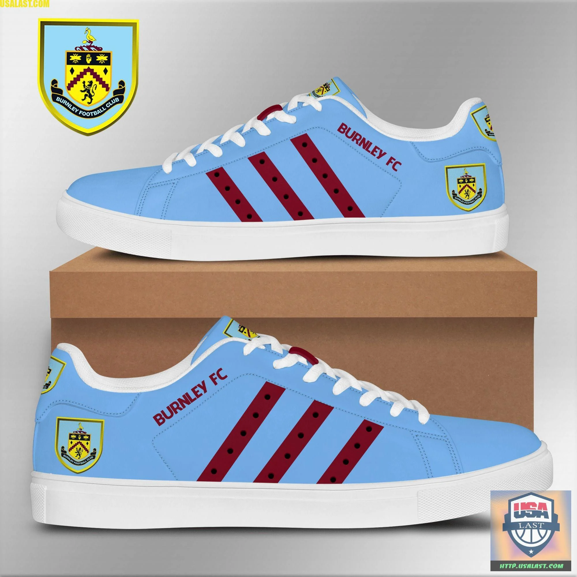 Burnley FC Blue Brown Stan Smith Shoes Women Men, Trendy Style Sneakers ST0801