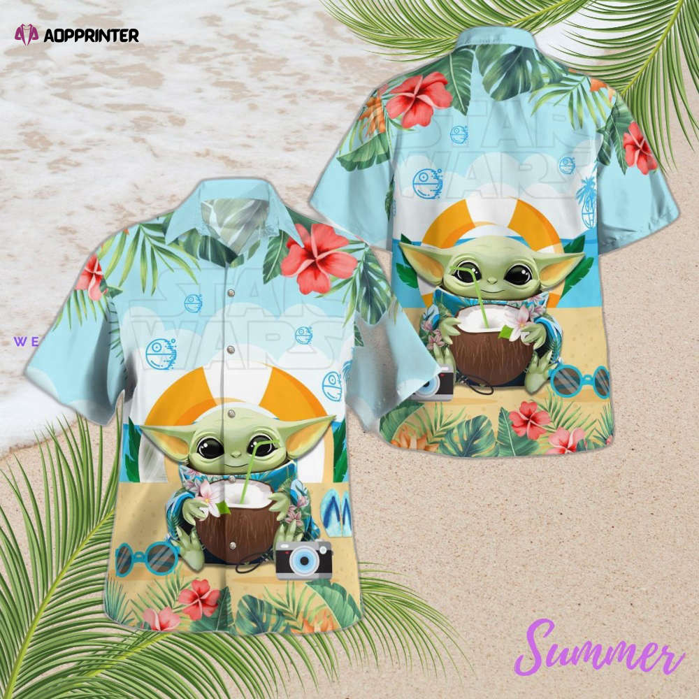 Star Wars Baby Yoda Hawaiian Shirt Summer 2023 Hot HW0601
