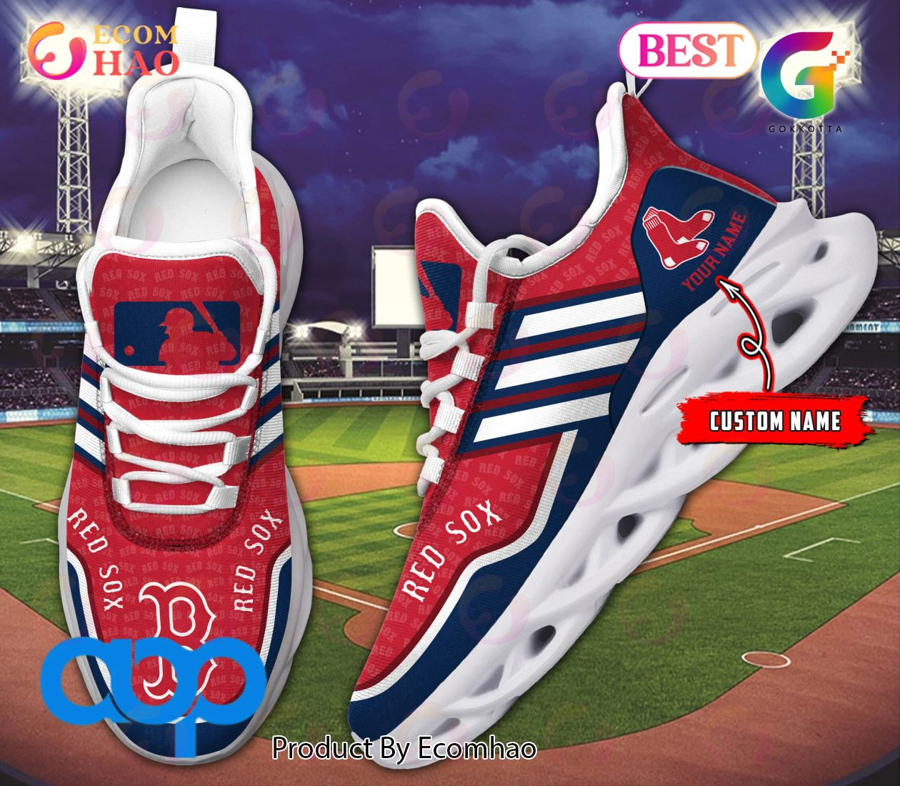 MLB Boston Red Sox New Clunky Max Soul Sneaker, Shoes  Unisex sneakers MS0601