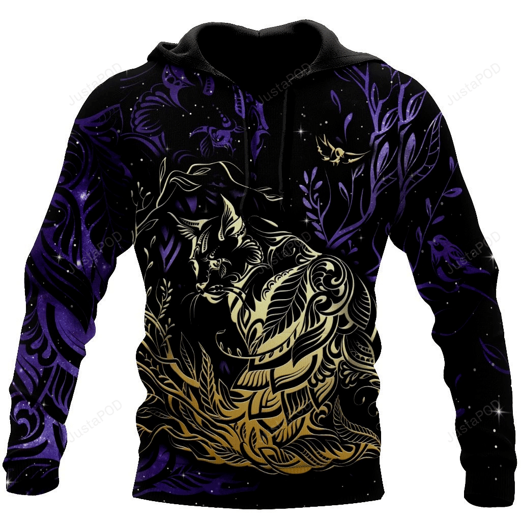Cat Tattoos 3D All Over Printed Hoodie, Zip- Up Hoodie HZ0501