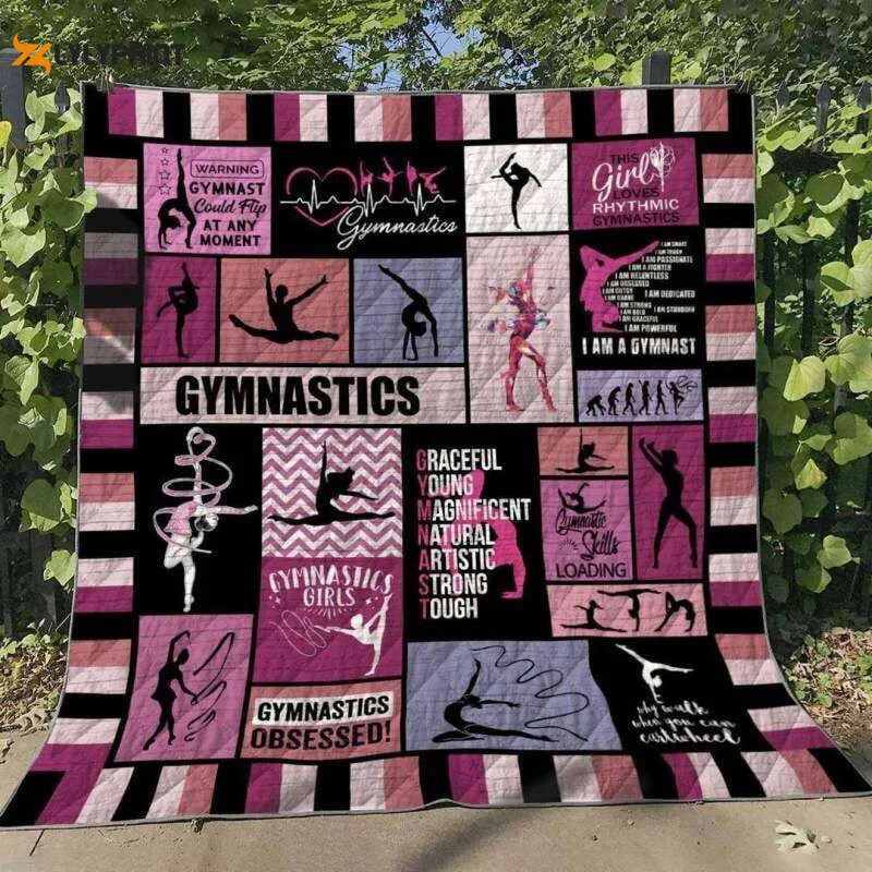 Gymnastics Girls 3D Customized Quilt , Soft Quilt, King Size, All Season Cozy Quilt QB0901