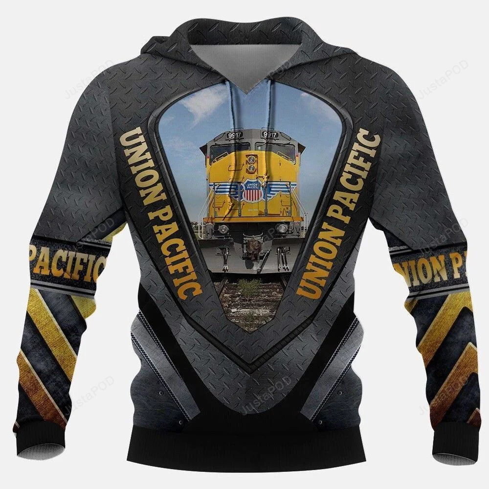 Union Pacific 3D All Over Printed Hoodie, Zip- Up Hoodie HZ0501