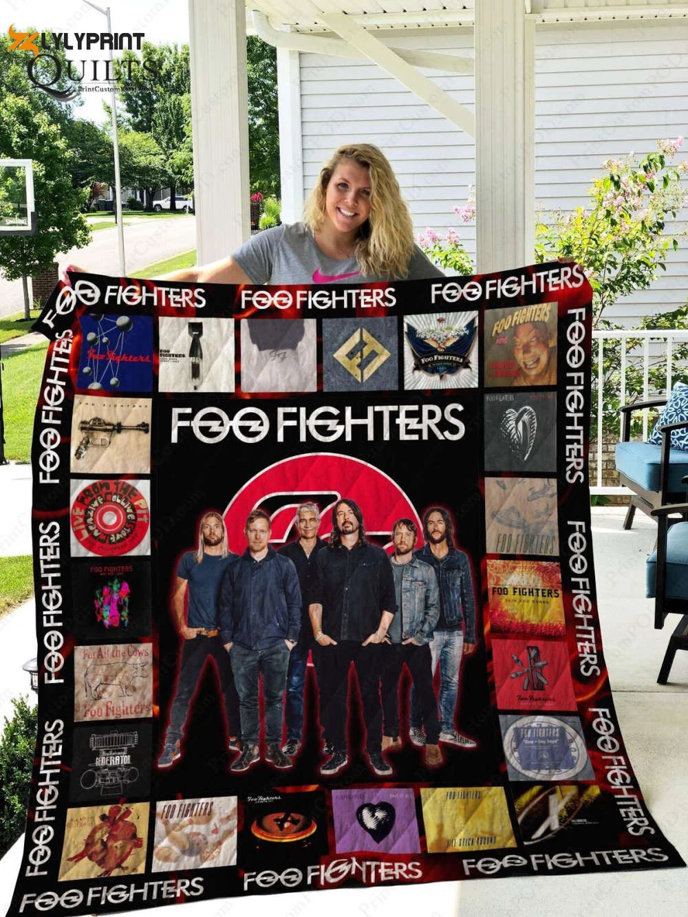 Foo Fighters 1 Quilt Blanket For Fans Home Decor Gift , Soft Quilt, King Size, All Season Cozy Quilt QB0901