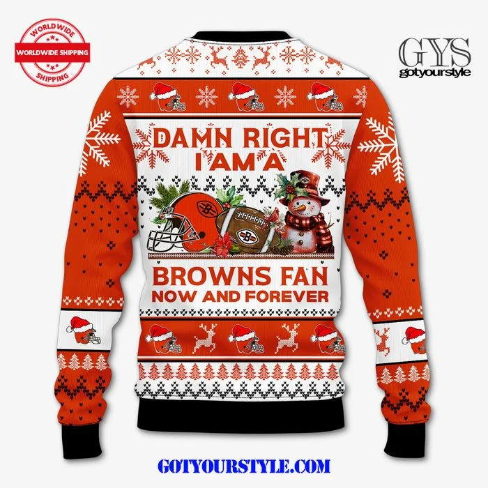 Cleveland Browns Christmas Is Coming Now And Forever Sweater , Cozy Soft Unisex Pullover SW0601