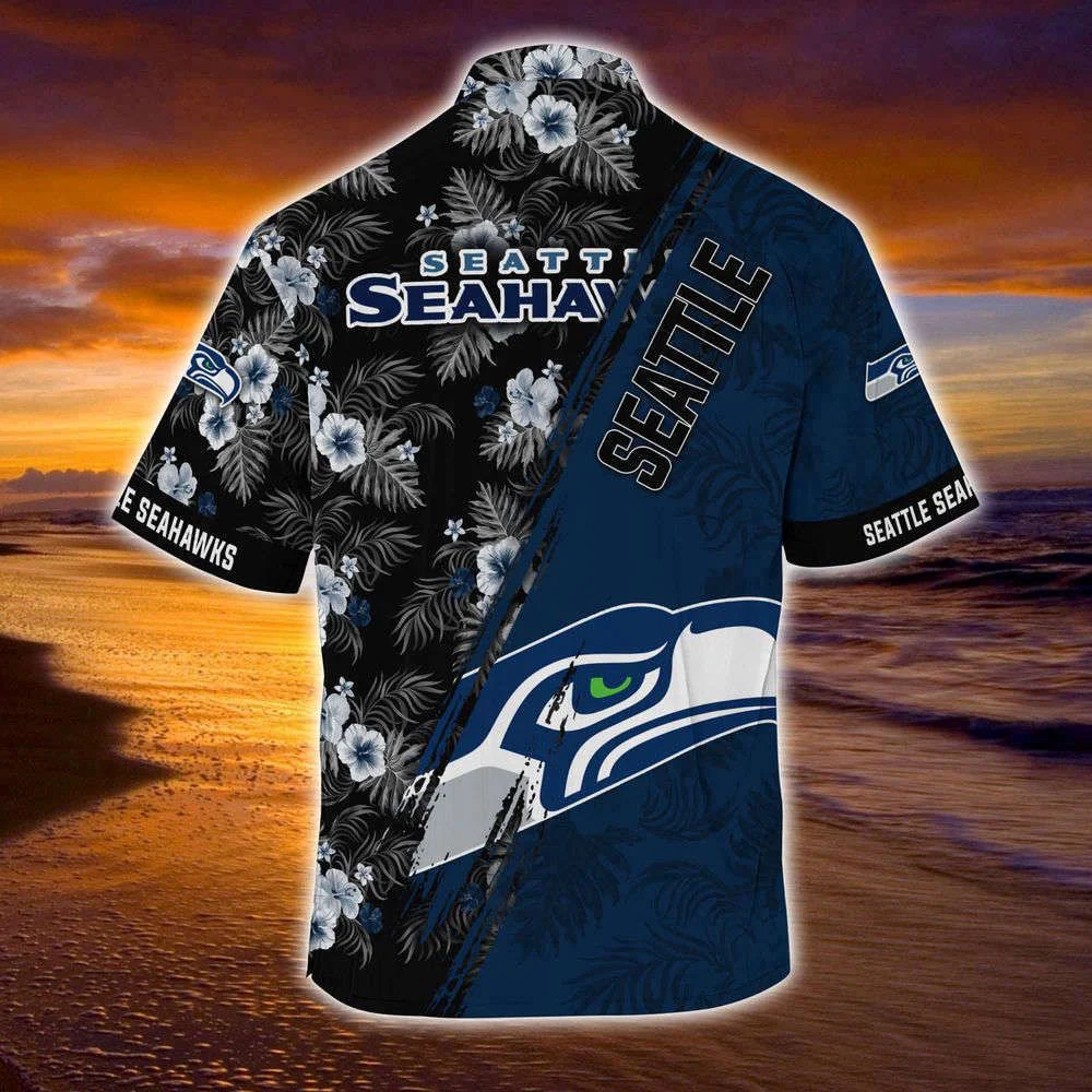 Seattle Seahawks NFL-Summer Hawaii Shirt Mickey And Floral Pattern For Sports Fans HW0601
