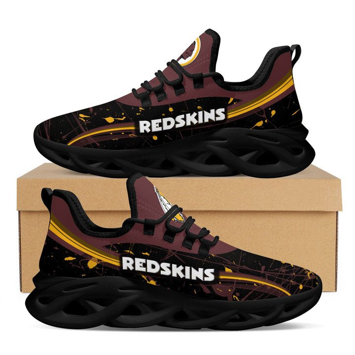 NFL Washington Redskins Brown Black Design Max Soul Shoes Men and Women MS0601