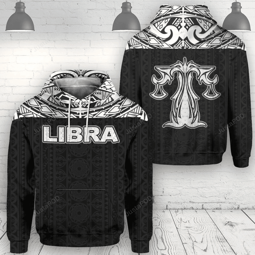 Libra Zodiac 3D All Over Print Hoodie, Zip-up Hoodie HZ0501