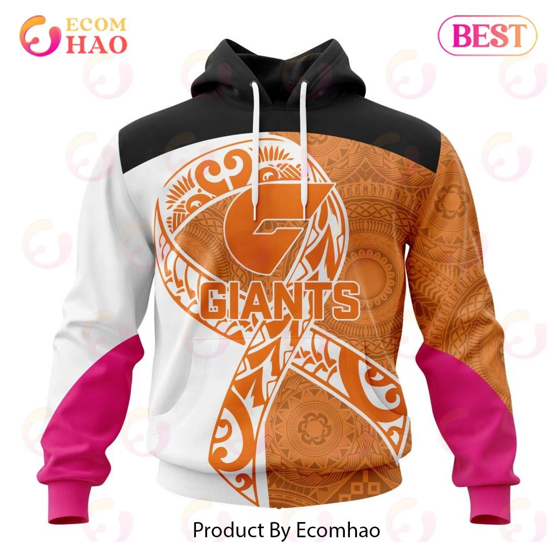 AFL Greater Western Sydney Giants Specialized Kits Samoa Fight Cancer 3D Hoodie, Zip Hoodie, Man - Women, Warm, Premium Quality HZ0501