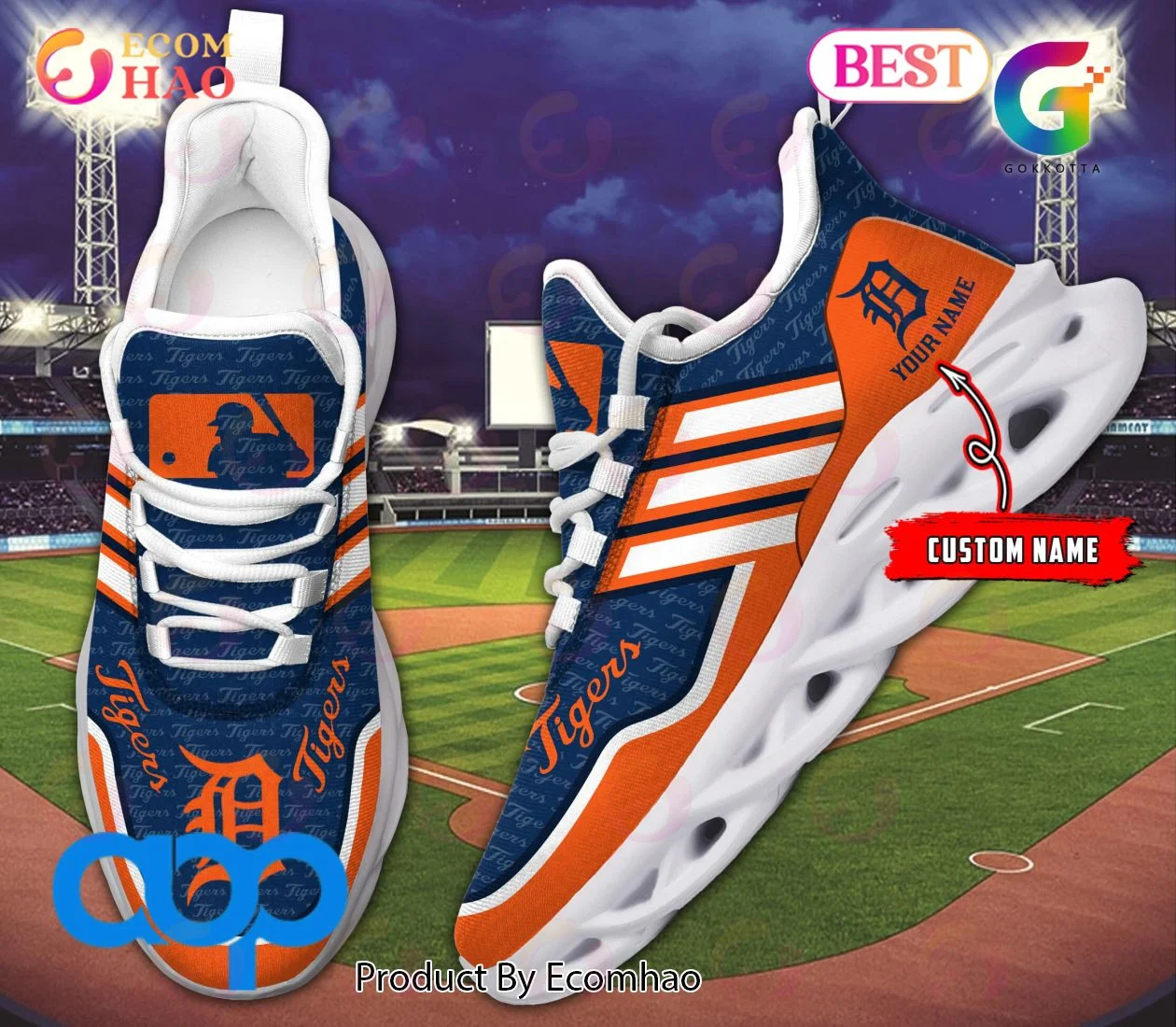 MLB Detroit Tigers New Clunky Max Soul Sneaker, Shoes  Unisex sneakers MS0601