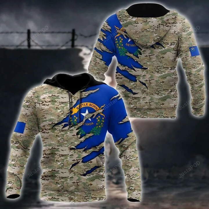 US Camo 3D All Over Printed Hoodie, Zip- Up Hoodie HZ0501