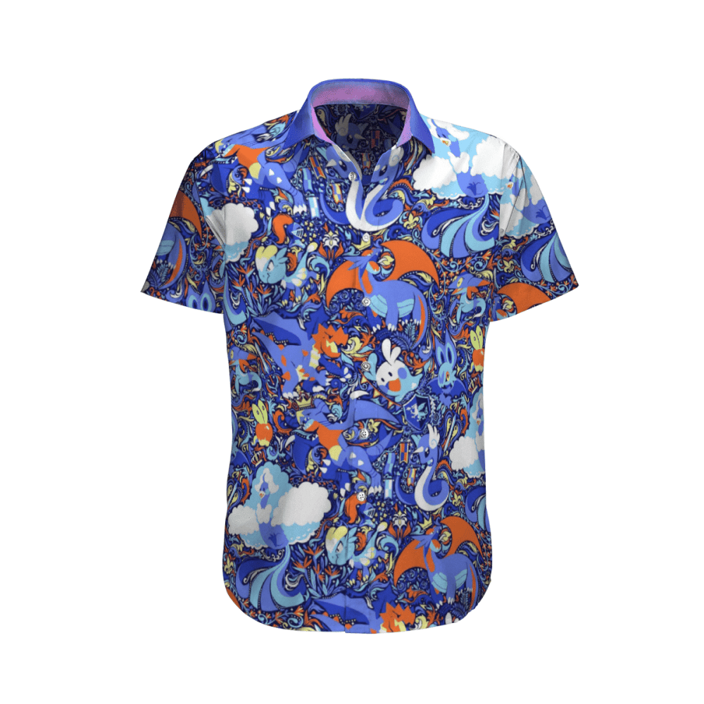 Pokemon Purple Color Hawaii Shirt Summer 2023 Hot HW0601