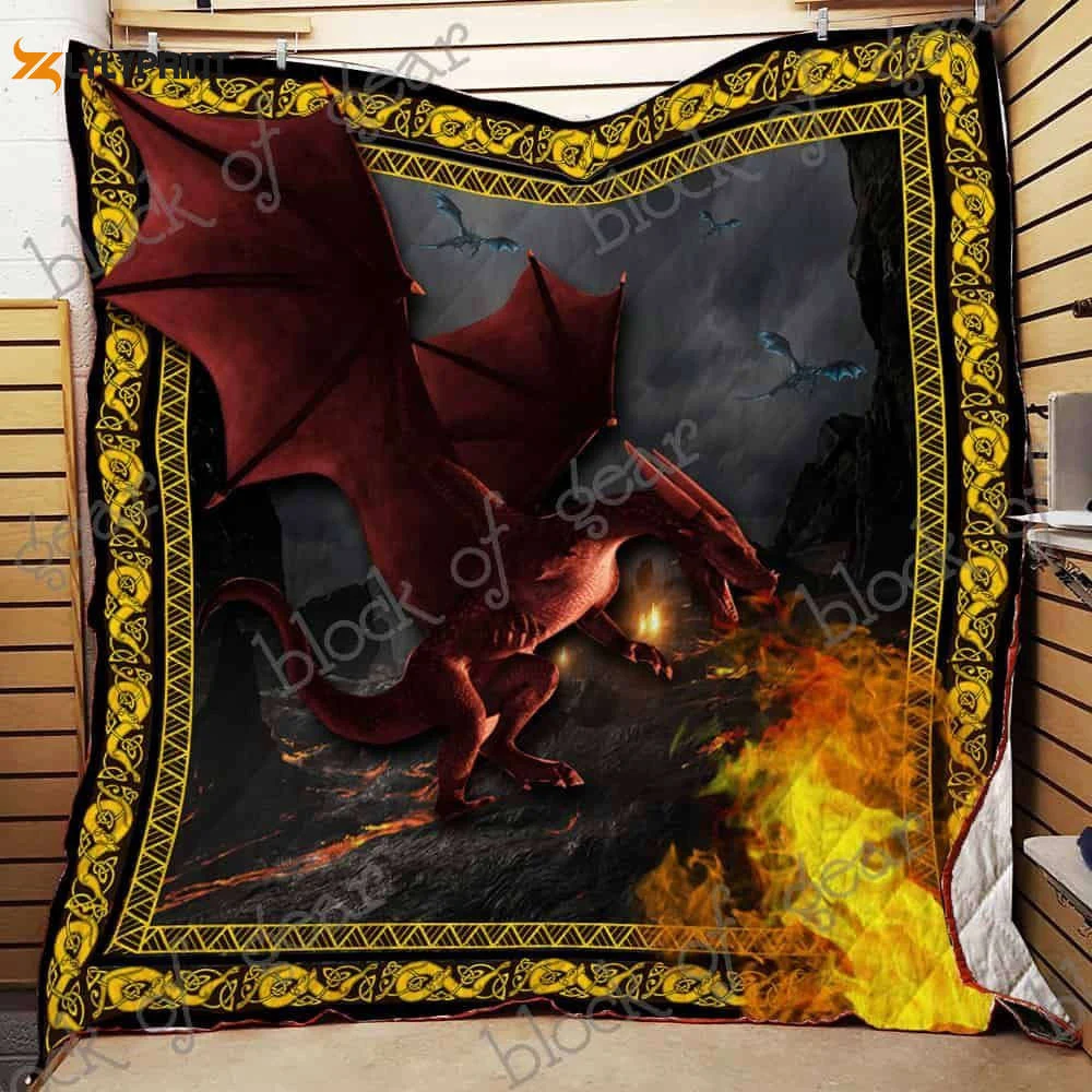 Flying Dragon 3D Customized Quilt ,  Soft Quilt, King Size, All Season Cozy Quilt QB0901