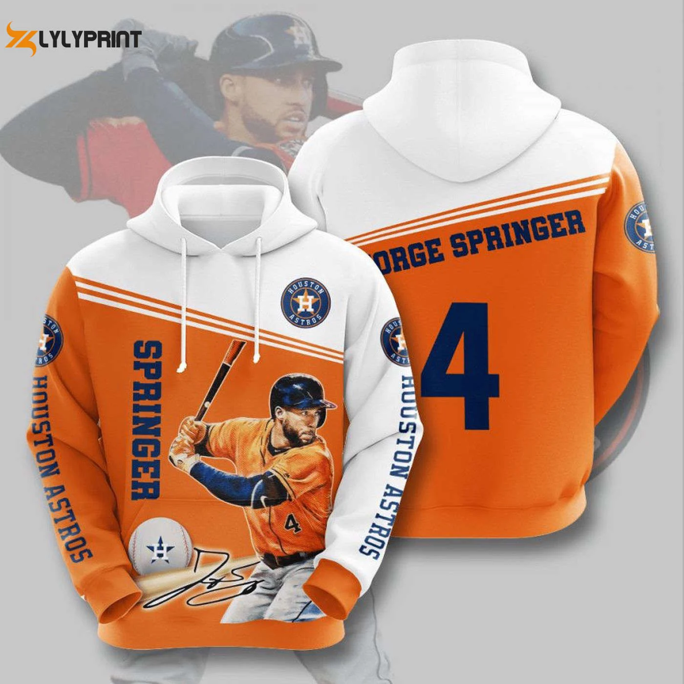 George Springer Houston Astros Hoodie – AOP Shirt for Ultimate Fan Style HZ0501