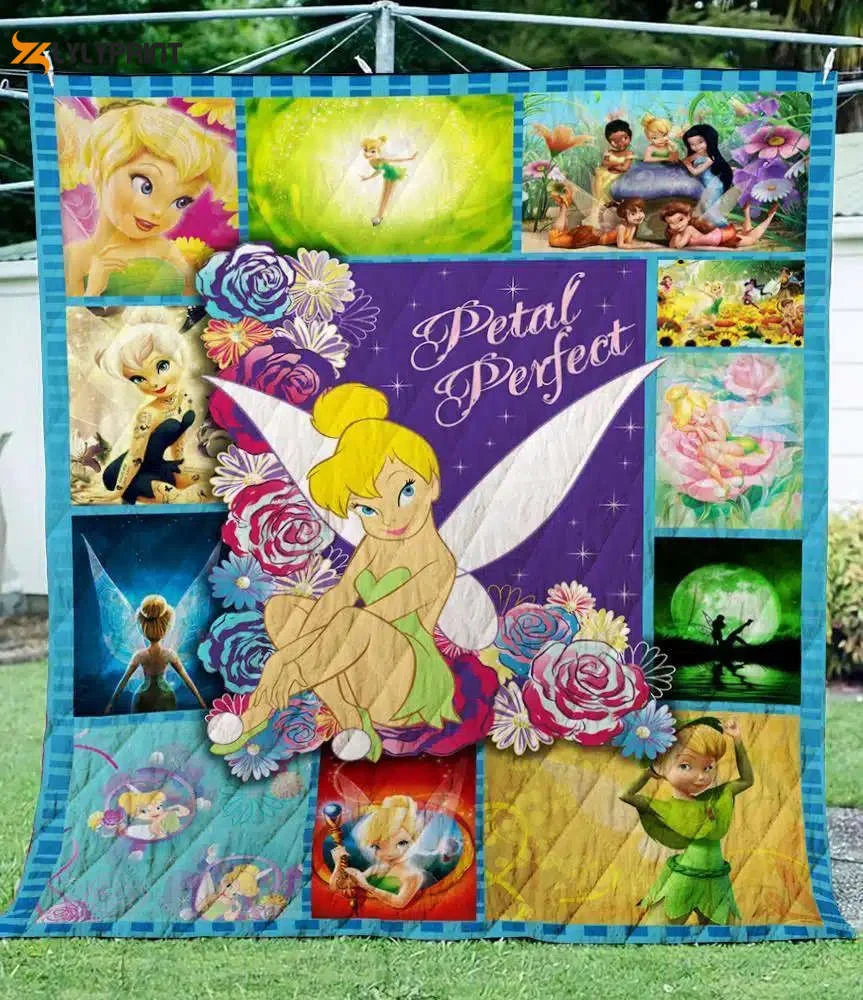 Tinker Bell 3 Quilt Blanket For Fans Home Decor Gift , Soft Quilt, King Size, All Season Cozy Quilt QB0901