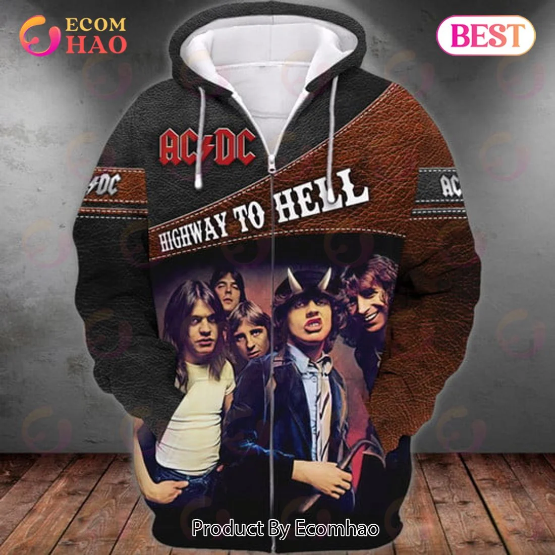 ACDC Rock Band Full Print Sublimation Shirt, Zip Hoodie, Man – Women, Warm, Premium Quality HZ0501