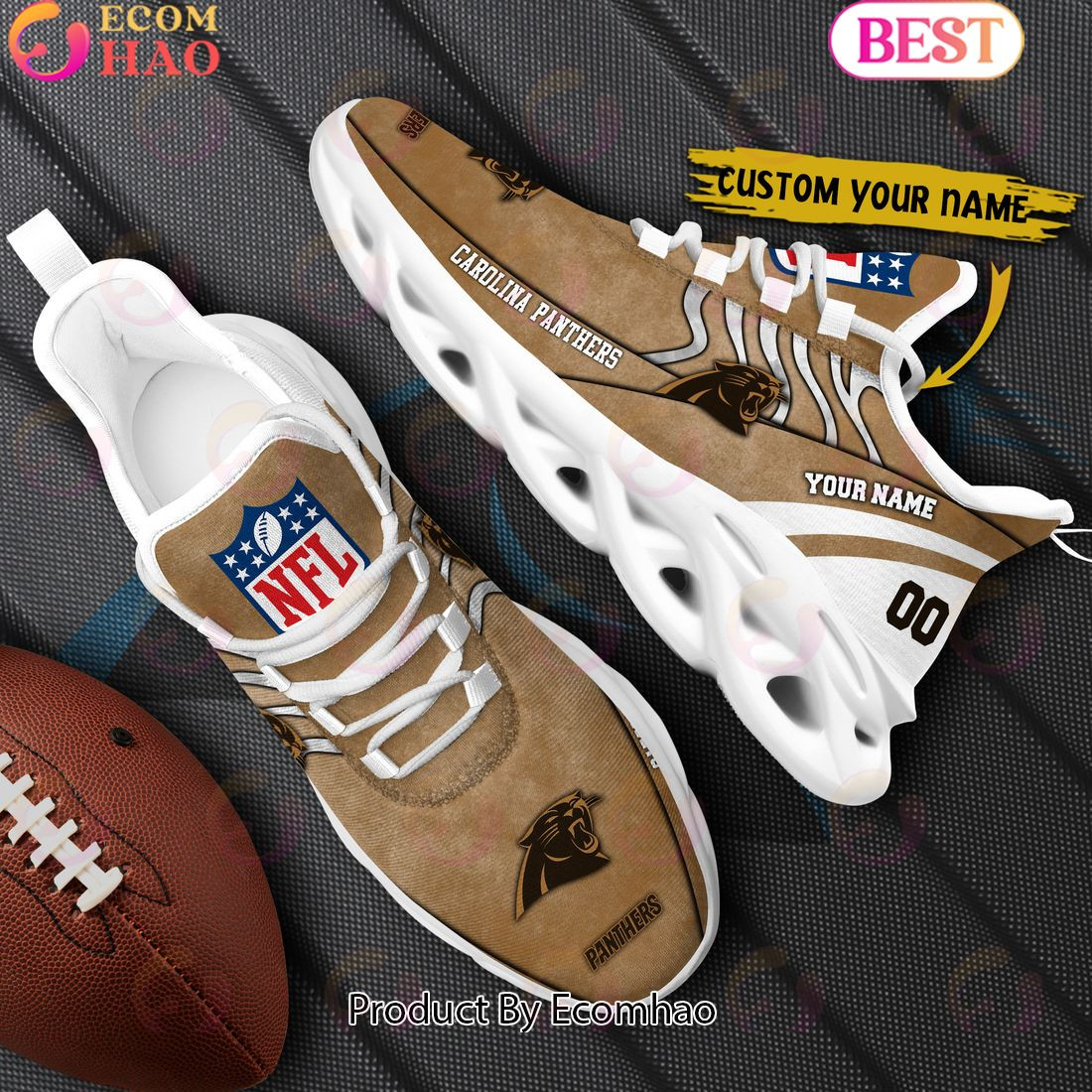 Custom Name Carolina Panthers X Salute to Service For Veterans Day Celebration Max Soul Shoes  Unisex sneakers MS0601
