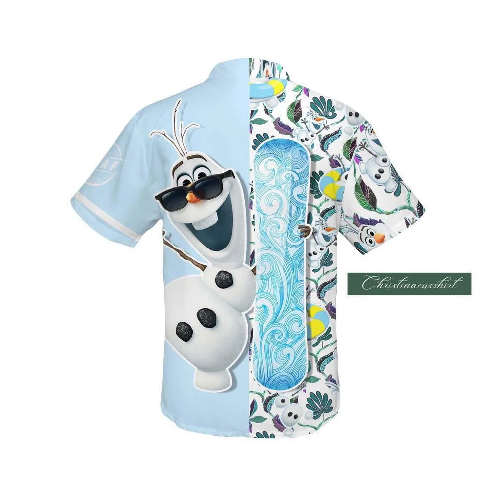 Olaf Hawaiian Shirt, Olaf Button Shirt, Olaf White Shirt, For Men And Women HW0601