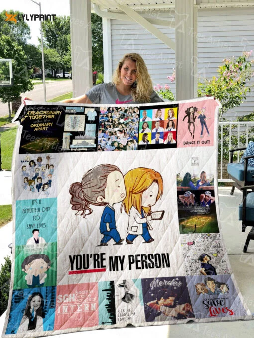 Grey's Anatomy Quilt Blanket For Fans Home Decor Gift , Soft Quilt, King Size, All Season Cozy Quilt QB0901