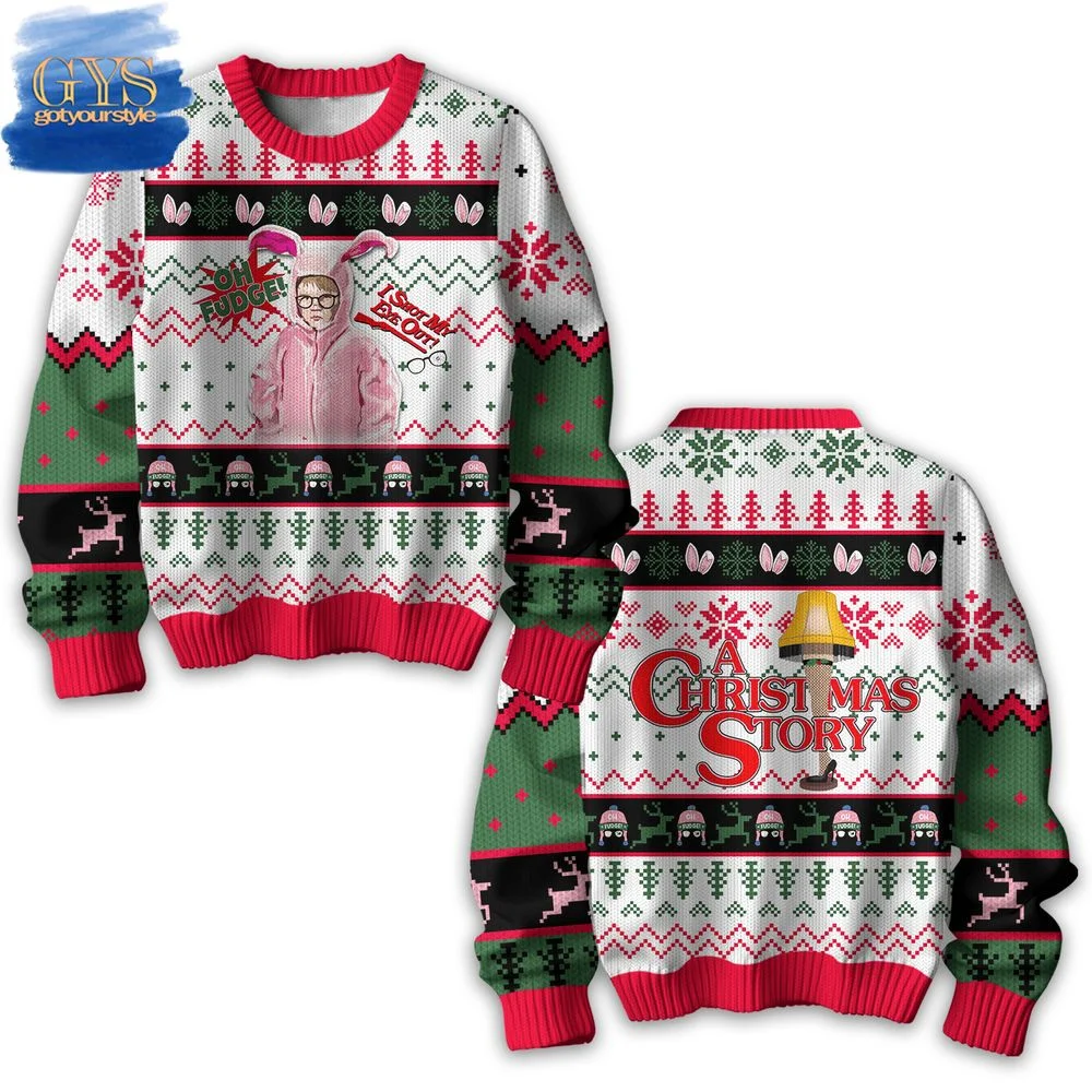 A Christmas Story, Ugly Christmas Sweater , Cozy Soft Unisex Pullover SW0601