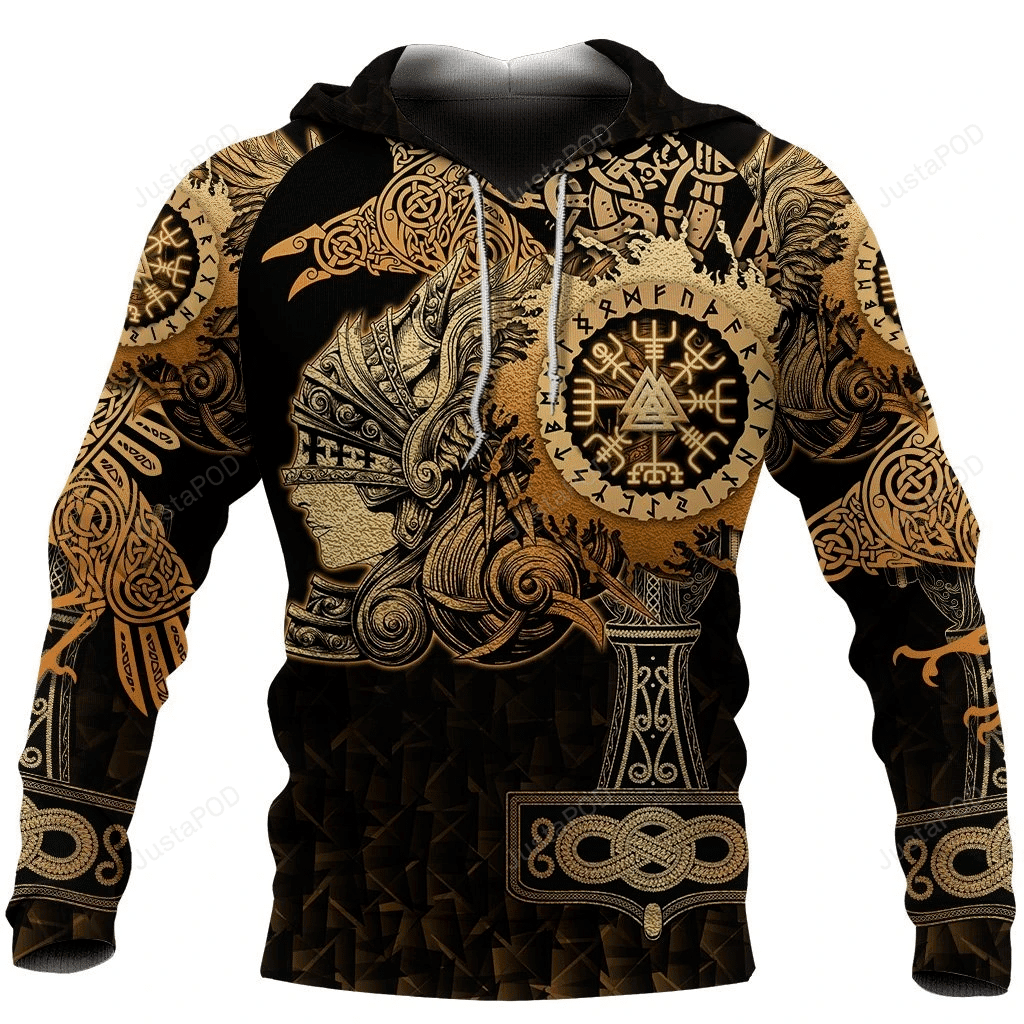 Viking Valkyrie 3D All Over Print Hoodie, Zip-up Hoodie HZ0501