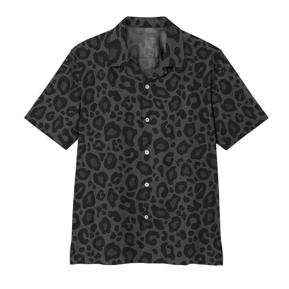 Black Leopard Custom Hawaiian Shirt, Gift For Men And Women HW0601