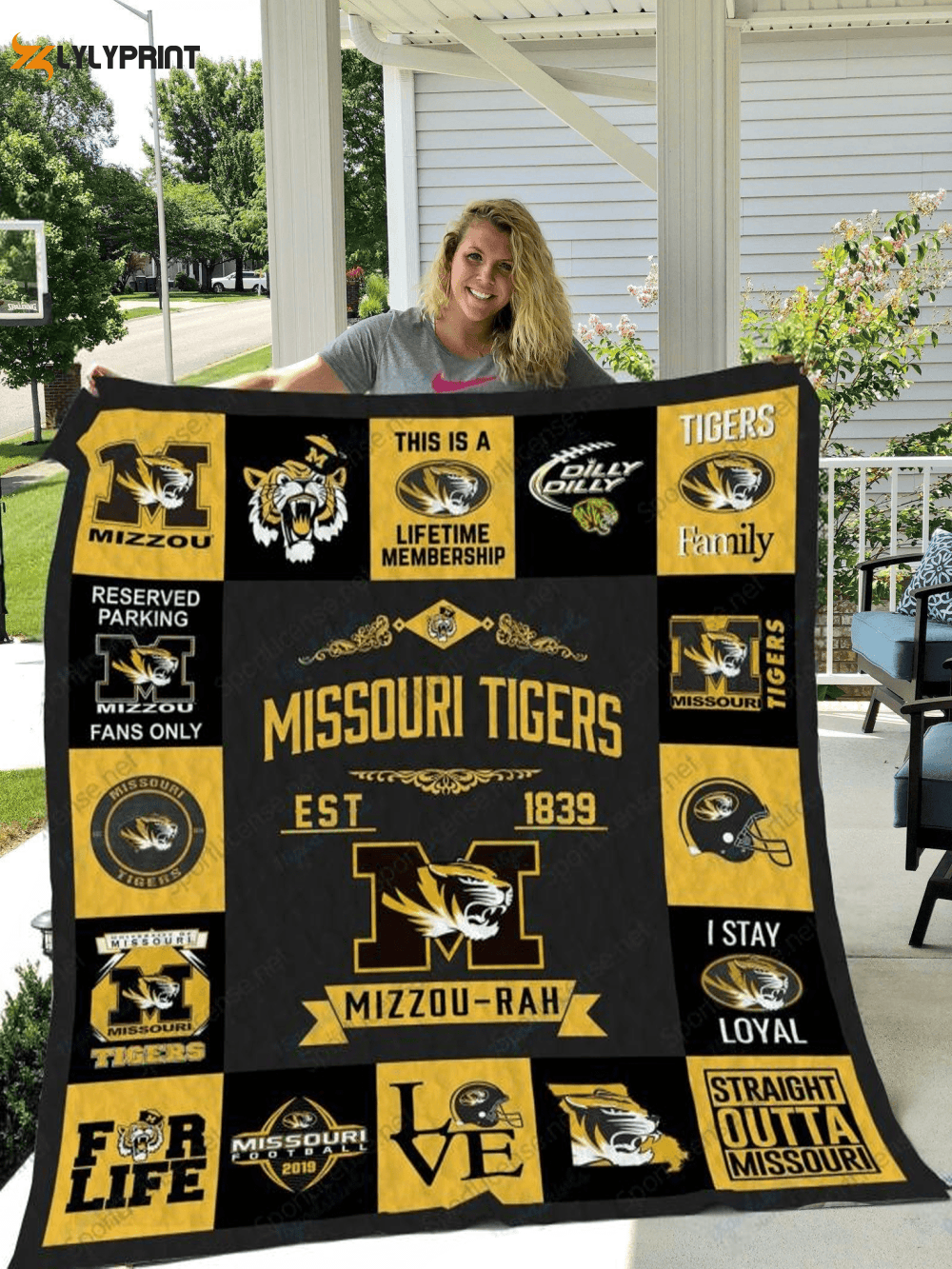 Missouri Tigers Quilt Blanket For Fans Home Decor Gift For Fans Home Decor Gift 2 , Soft Quilt, King Size, All Season Cozy Quilt QB0901