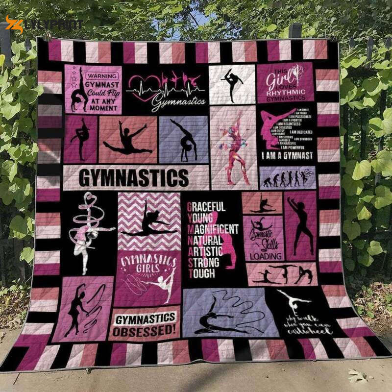 Gymnastics Girls 3D Customized Quilt , Soft Quilt, King Size, All Season Cozy Quilt QB0901