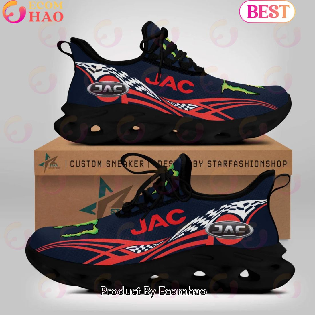 JAC Truck Monster Design Max Soul Shoes  Unisex sneakers MS0601