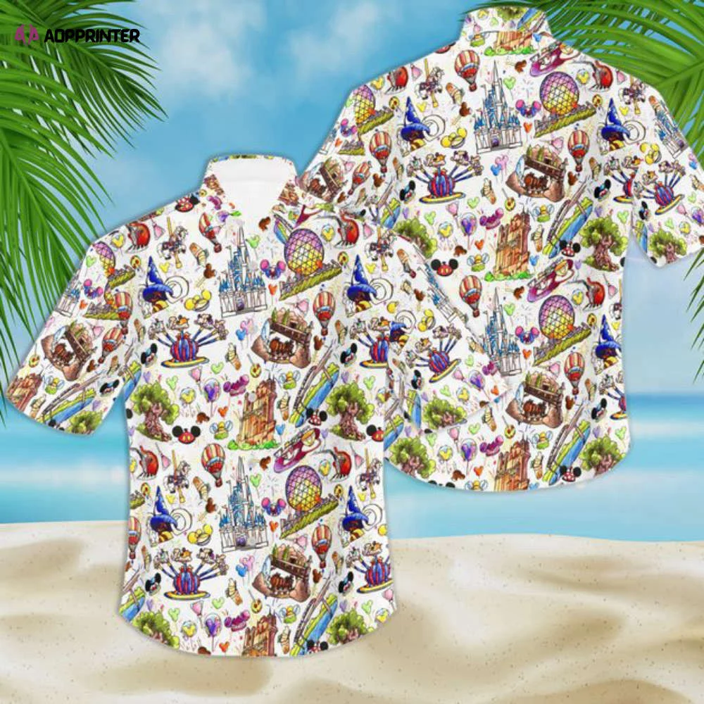 Disney Parks Food Hawaiian Shirt HW0601