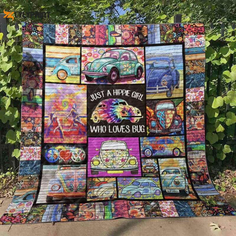 A Hippie Girl 3D Customized Quilt Blanket , Soft Quilt, King Size, All Season Cozy Quilt QB0901