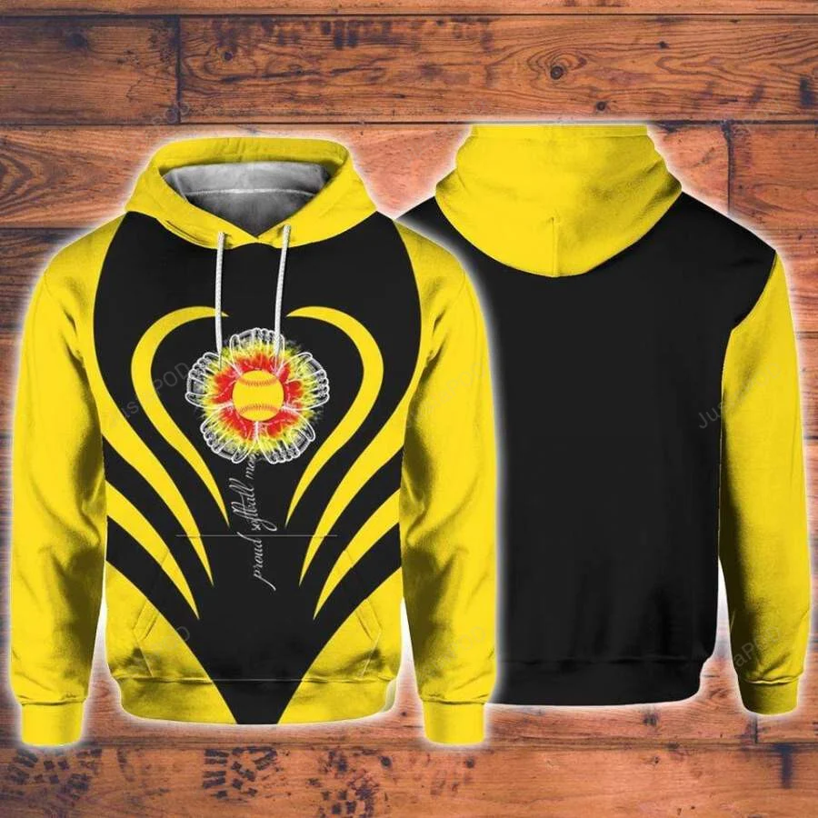 Proud Softball Mom 3D All Print Hoodie, Zip- Up Hoodie HZ0501