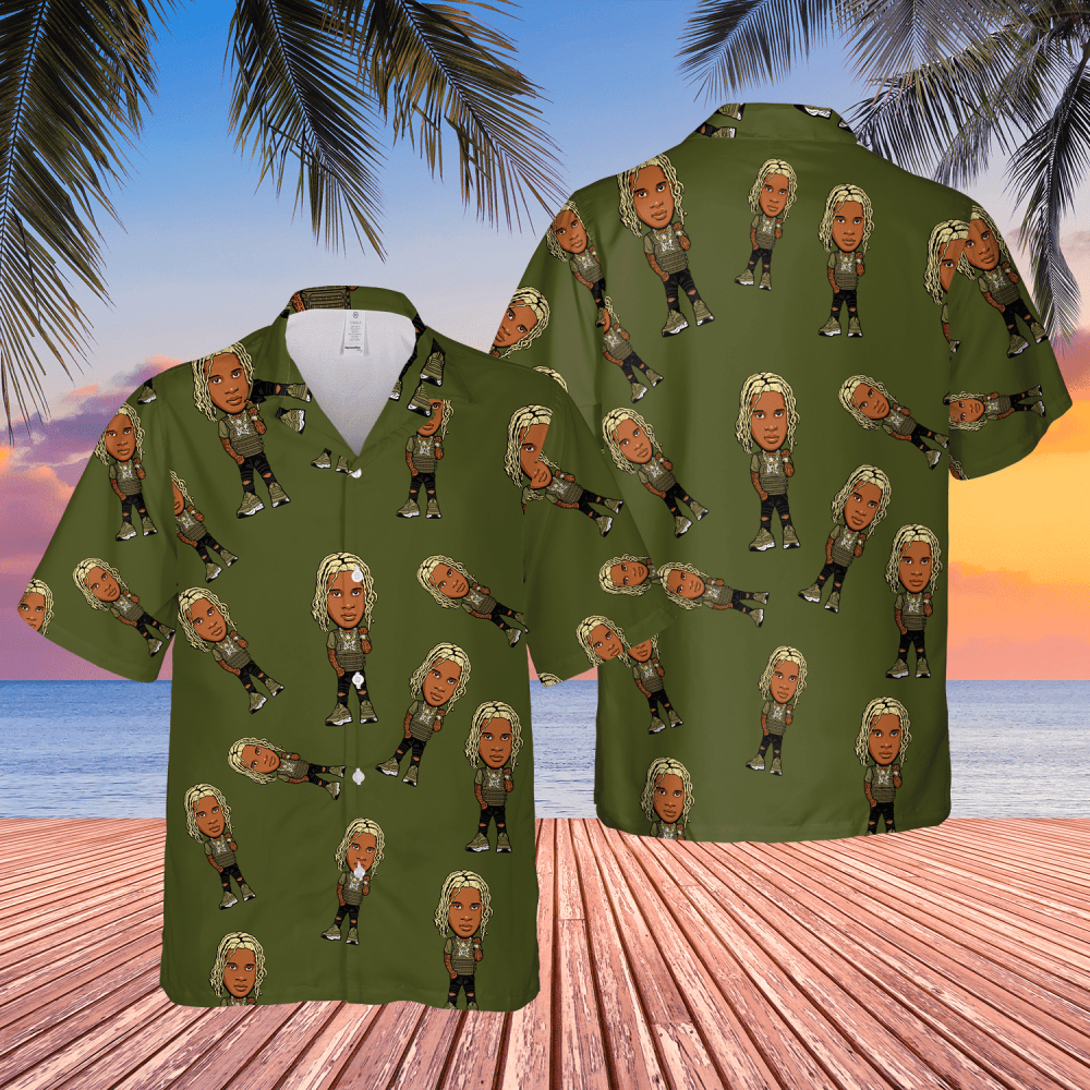 Lil Durk Cartoon Image Hawaiian Shirt HW0601