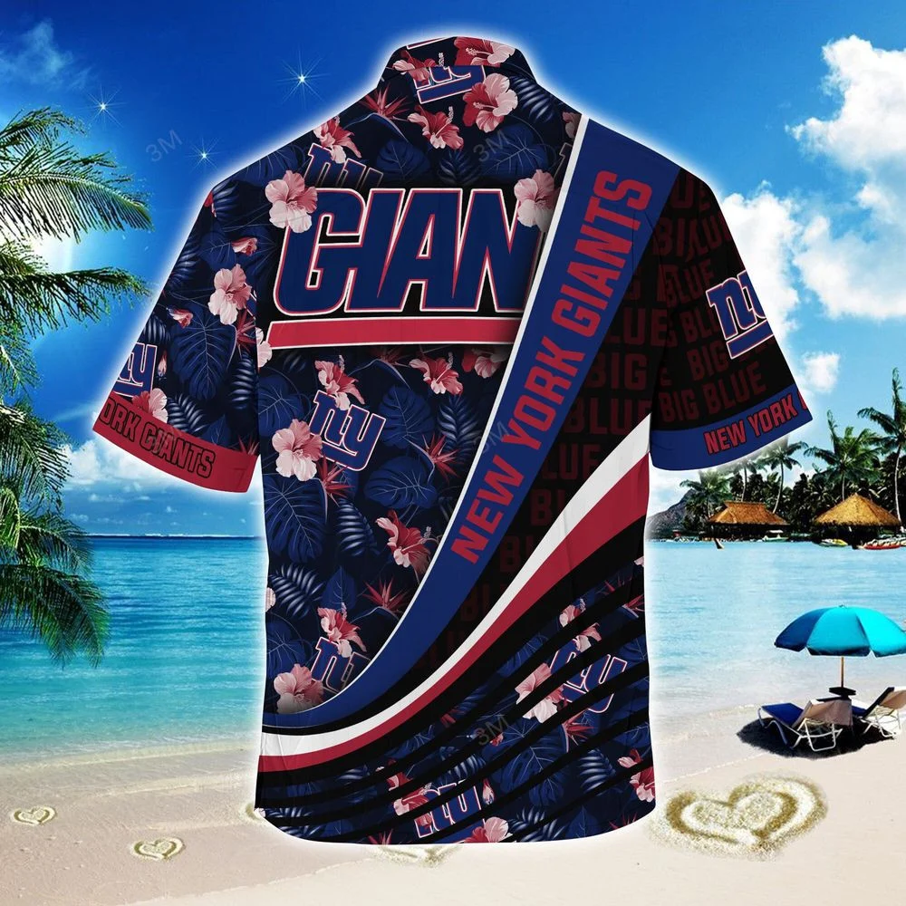 New York Giants NFL-Summer Hawaii Shirt With Tropical Flower Pattern For Men Women HW0601