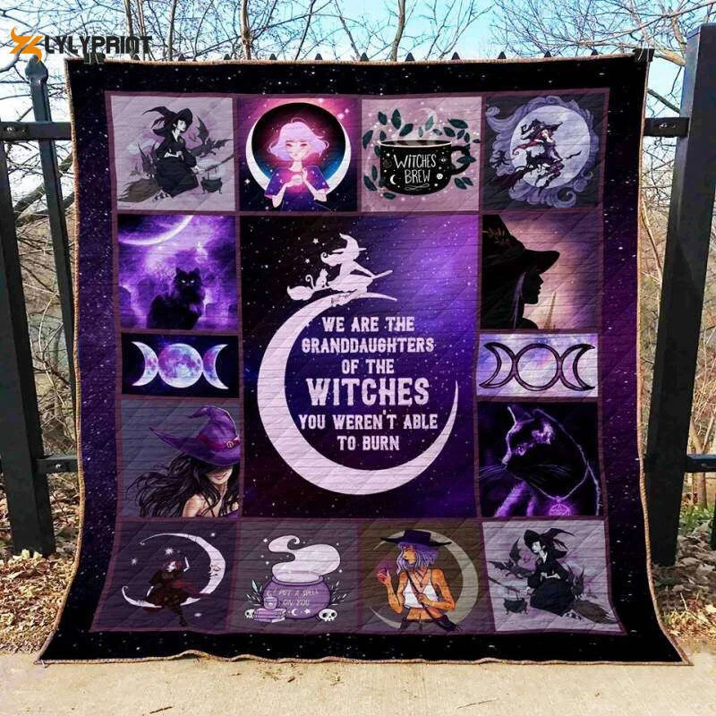 Wicca A Spell 3D Quilt Blanket , Soft Quilt, King Size, All Season Cozy Quilt QB0901