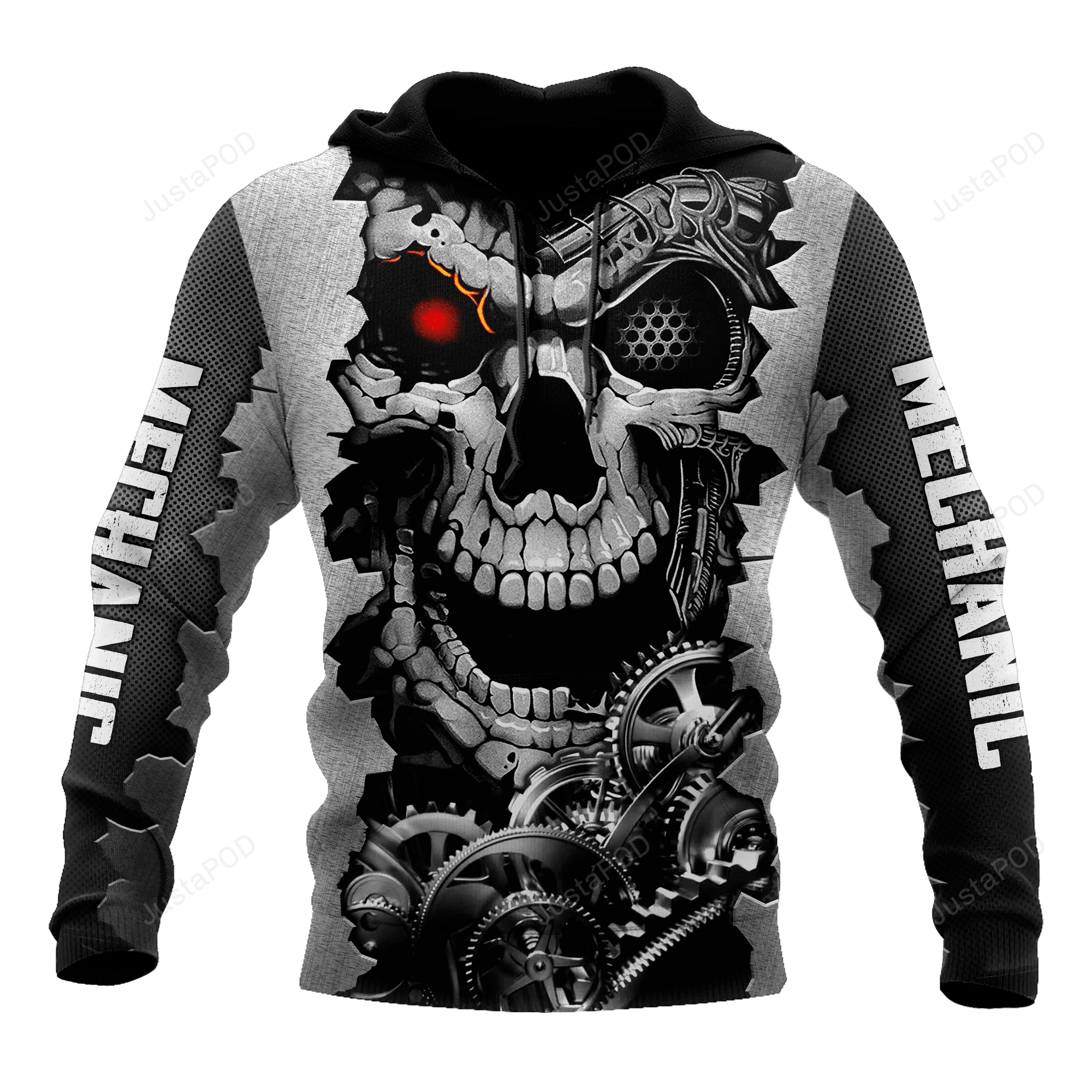Mechanic 3D All Over Printed Hoodie, Zip- Up Hoodie HZ0501