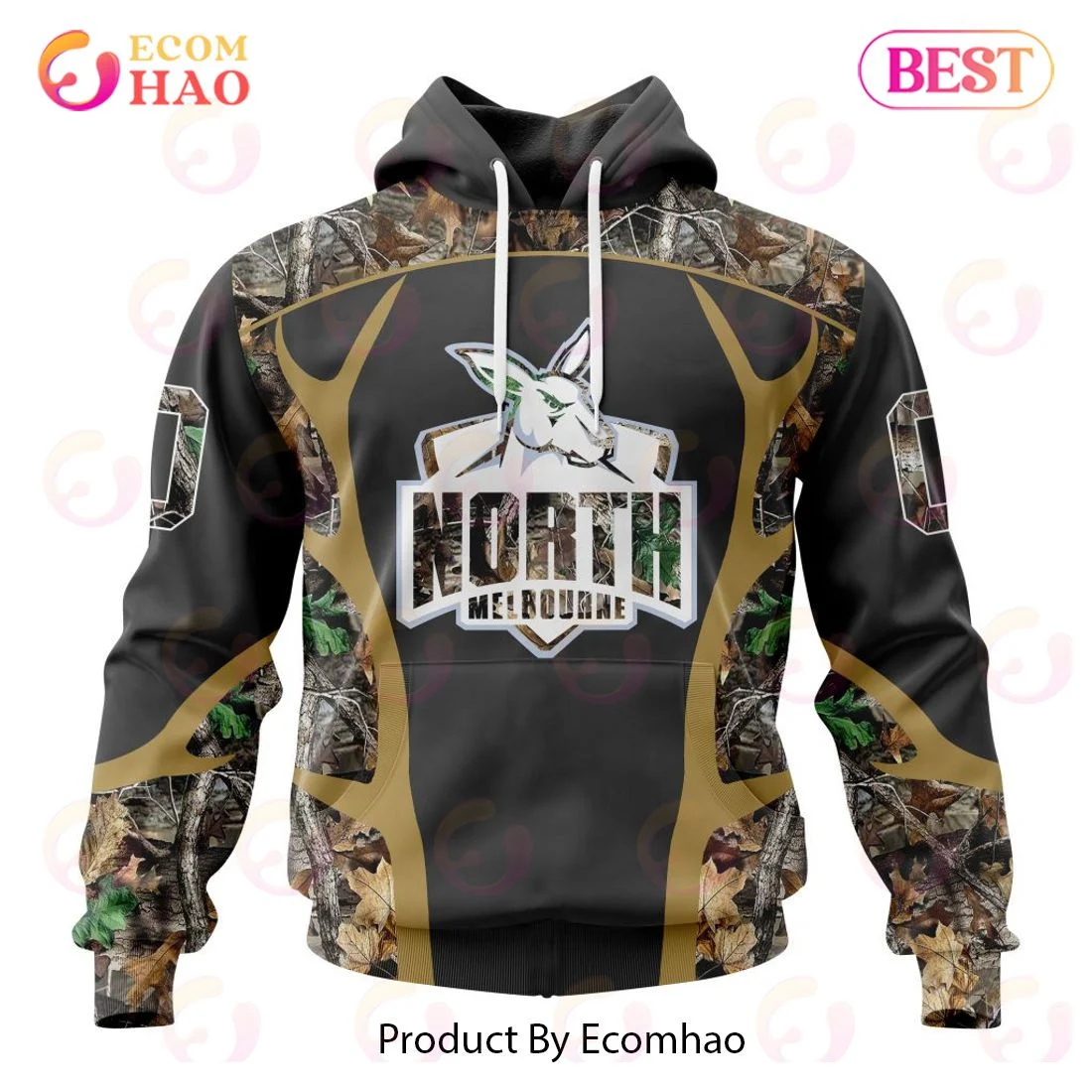 AFL North Melbourne Football Club Special Camo Hunting Design 3D Hoodie, Zip Hoodie, Man - Women, Warm, Premium Quality HZ0501