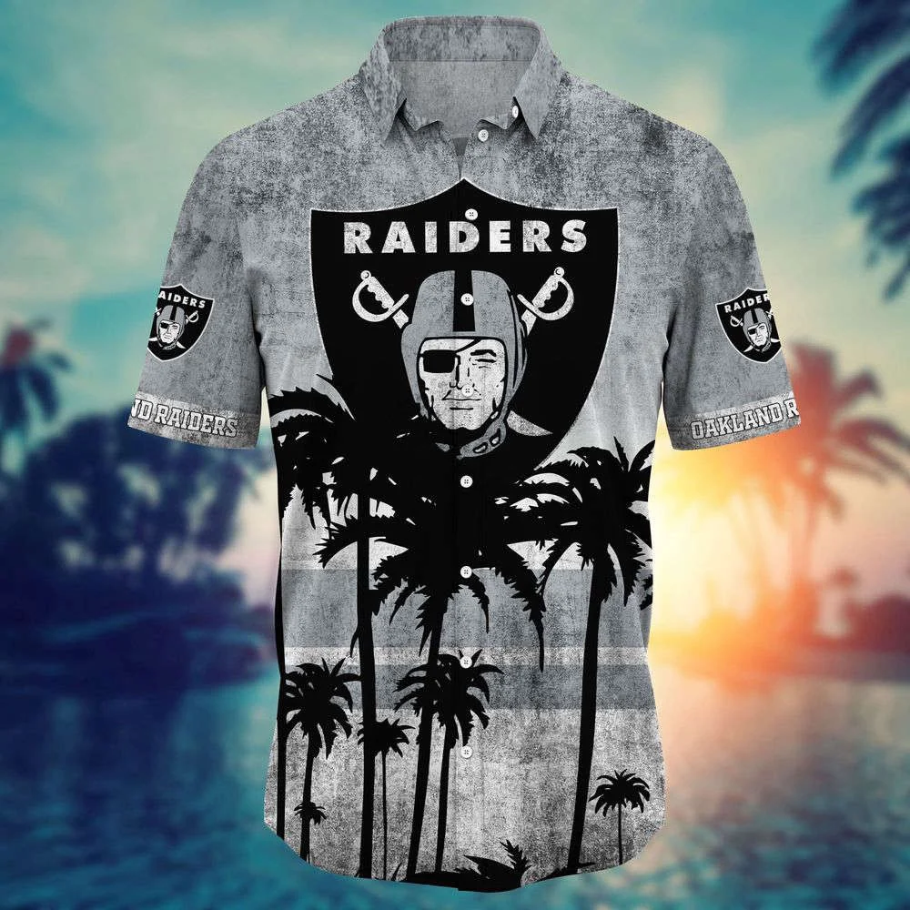 Oakland Raiders NFL-Hawaii Shirt Short Style Hot Trending Summer For Men And Women HW0601