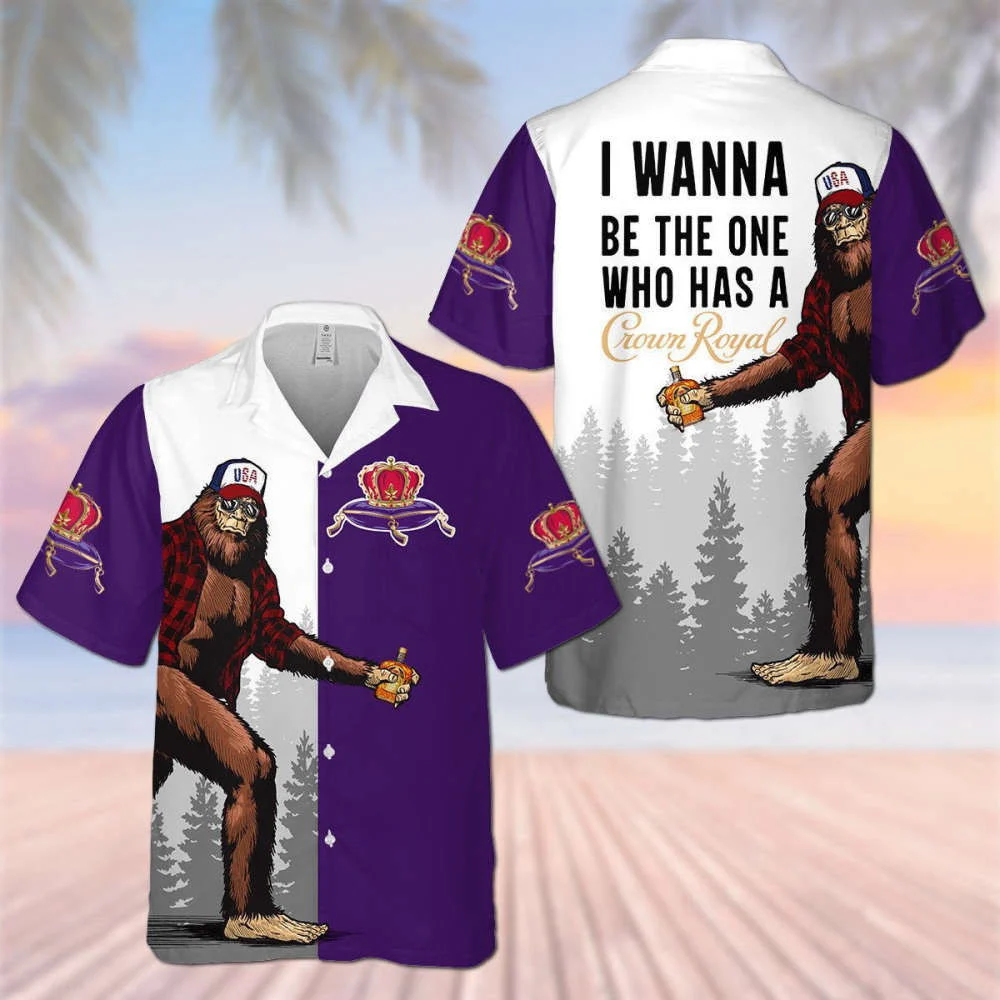 Crown Royal Big Foot Hawaiian Shirt HW0601